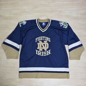 Vintage University Notre Dame Fighting Irish Starter Hockey‎ Jersey Size XL 90s